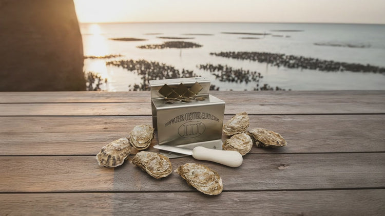 The Oyster Sled, shucking tool, glowing.